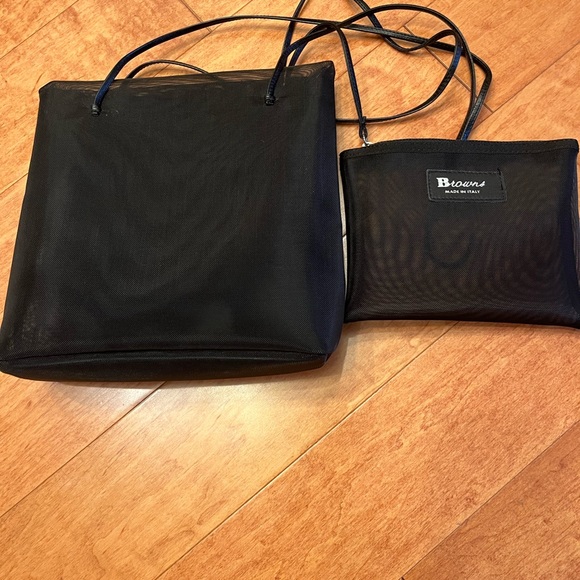 Vintage Browns evening nylon embroidered tote bag - Picture 11 of 11